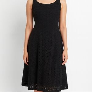 🧨 Vintage Gap Black Lace Sweetheart Fit & Flare Dress Y2K